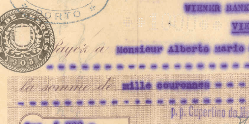 Papelmoeda cheques